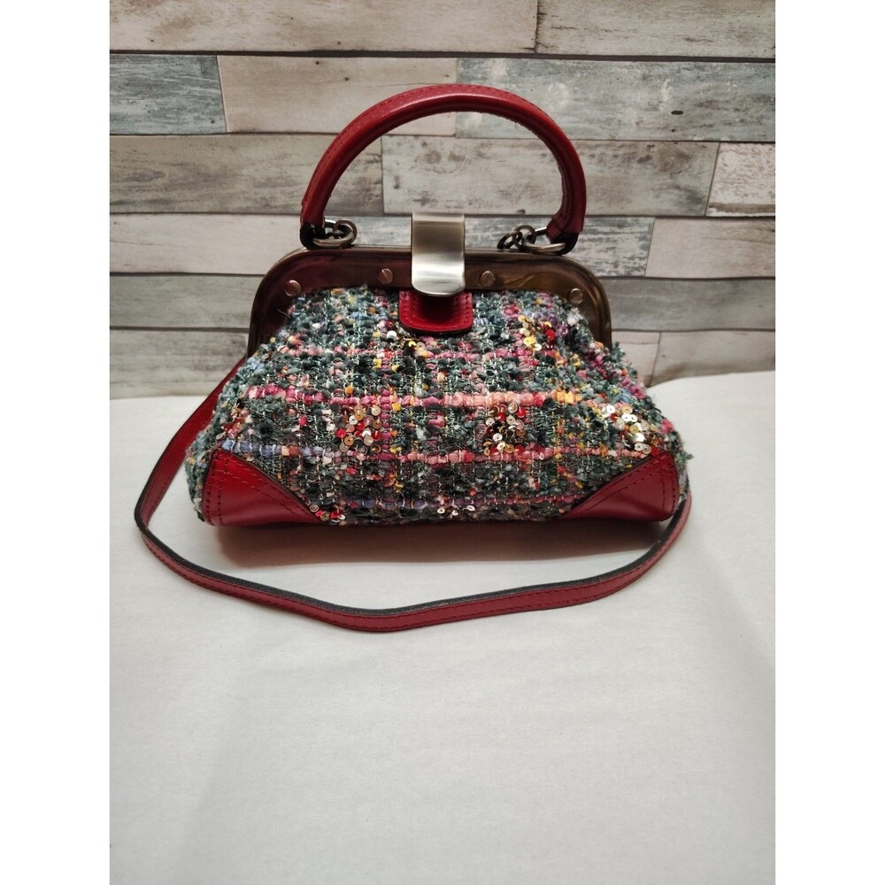 Patricia Nash Conselice Boucle Small Frame Crossbody Lava - Picture 3 of 16